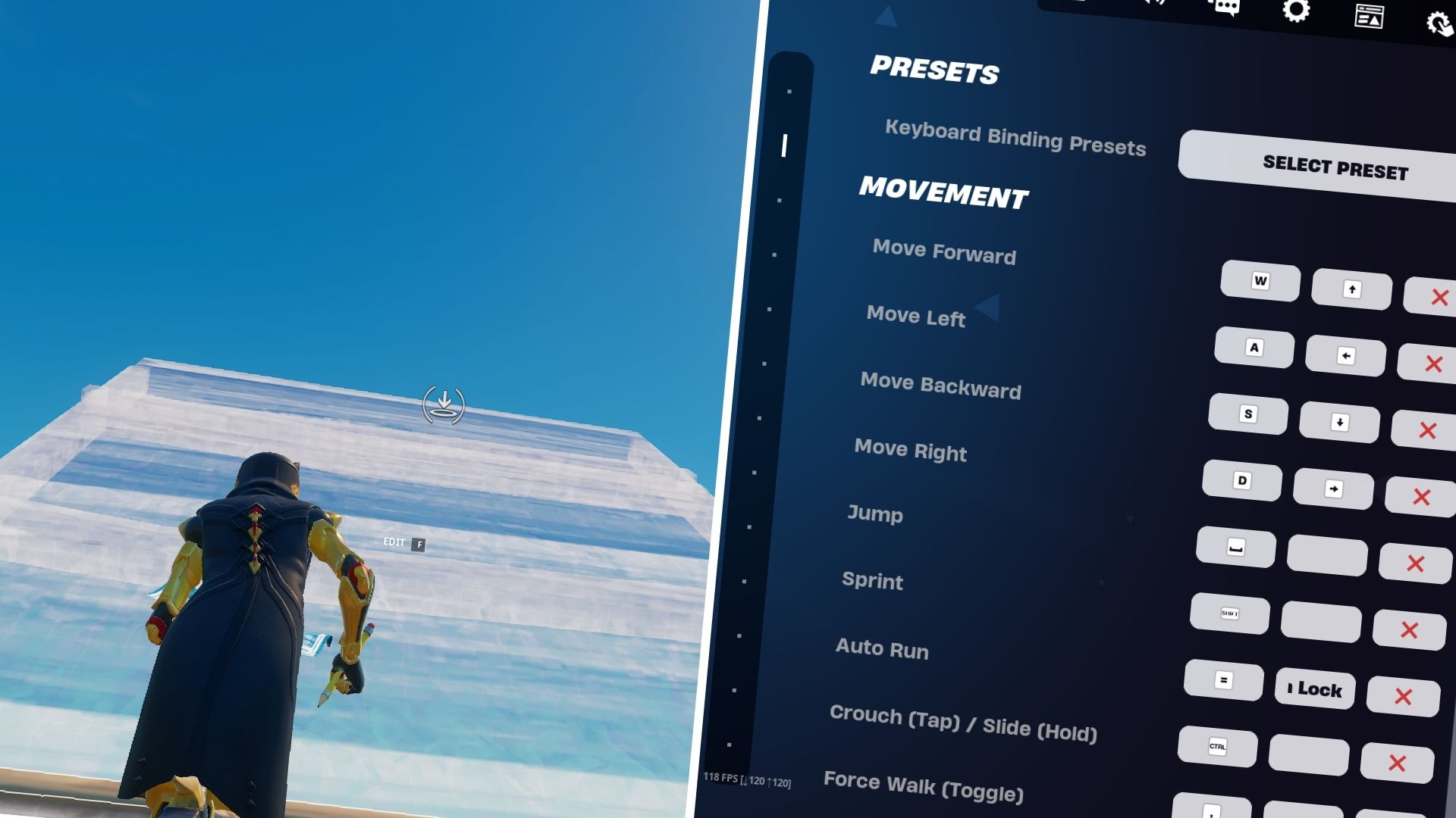 أفضل مفاتيح لـ Fortnite