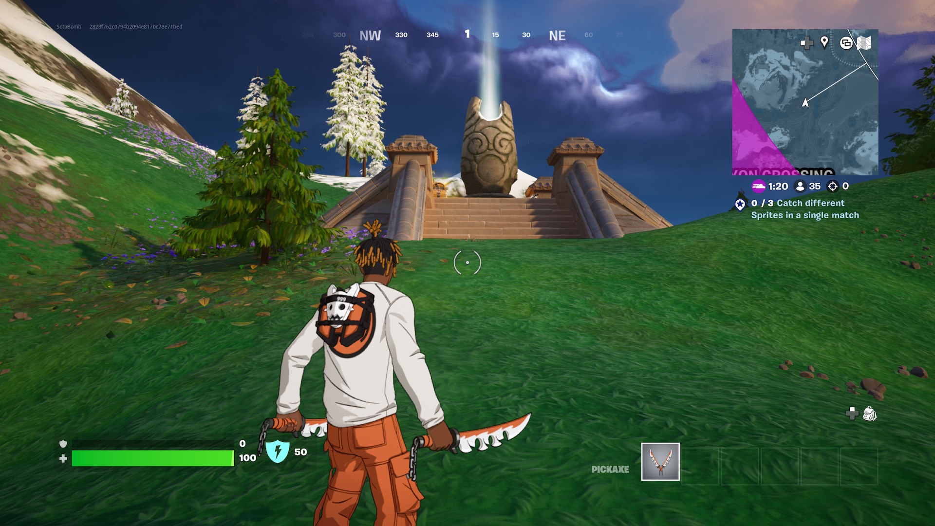 Все места Sprite Shine в Fortnite Глава 6