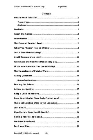 Success from Within YOU! Pv