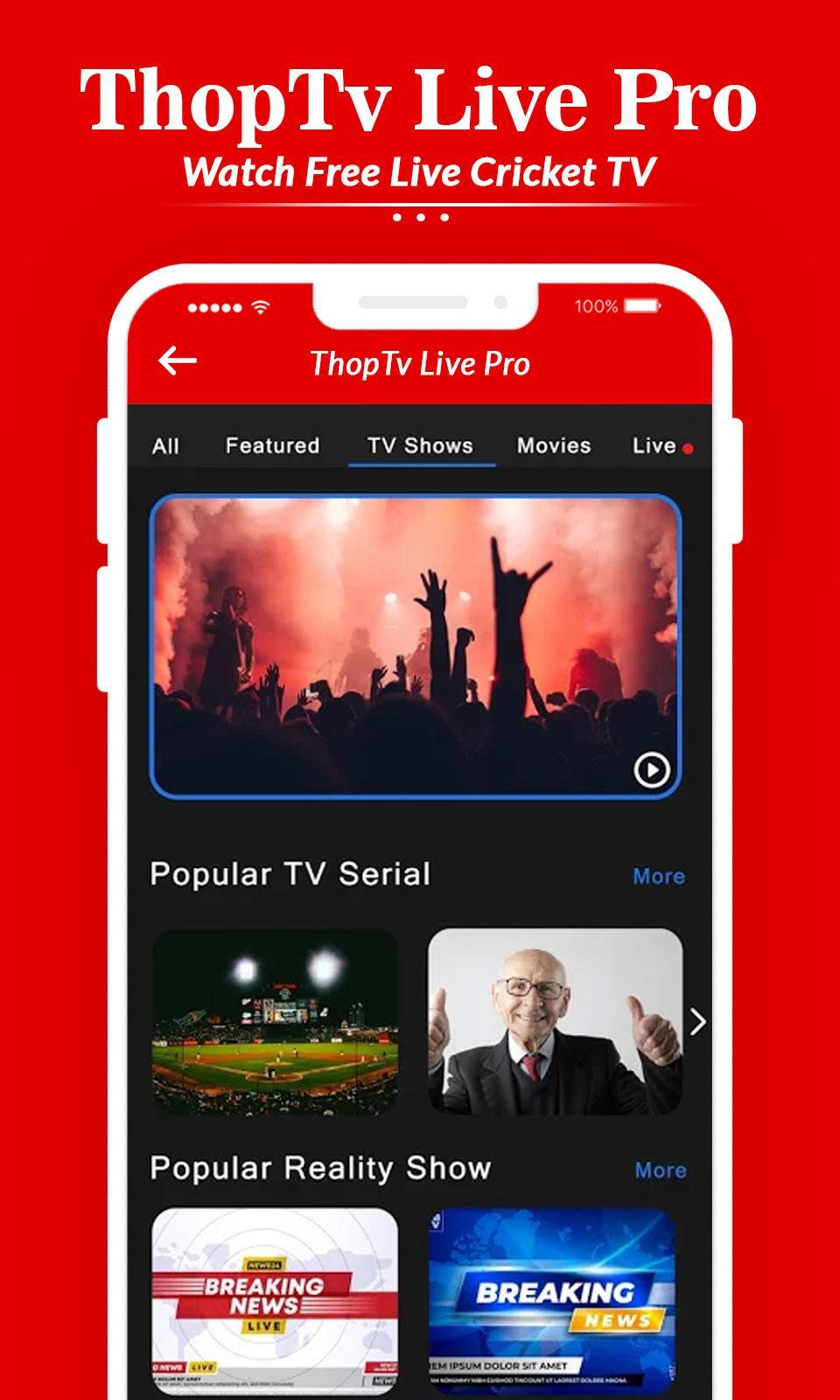 Thop TV : Free HD Live TV Guide