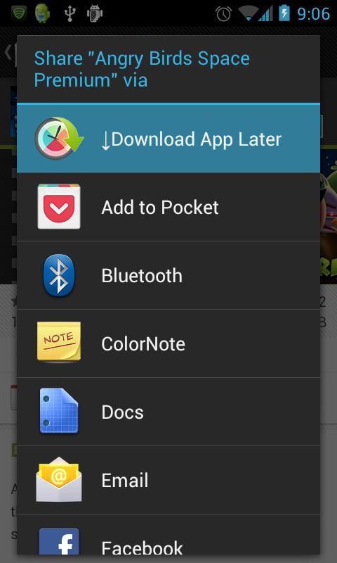 Download App Later (Wish List)