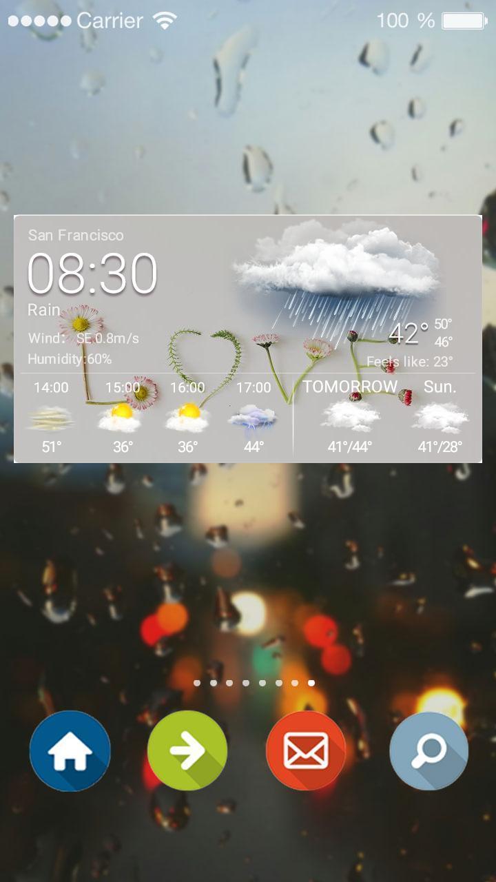 Free Weather Widget Clock Love