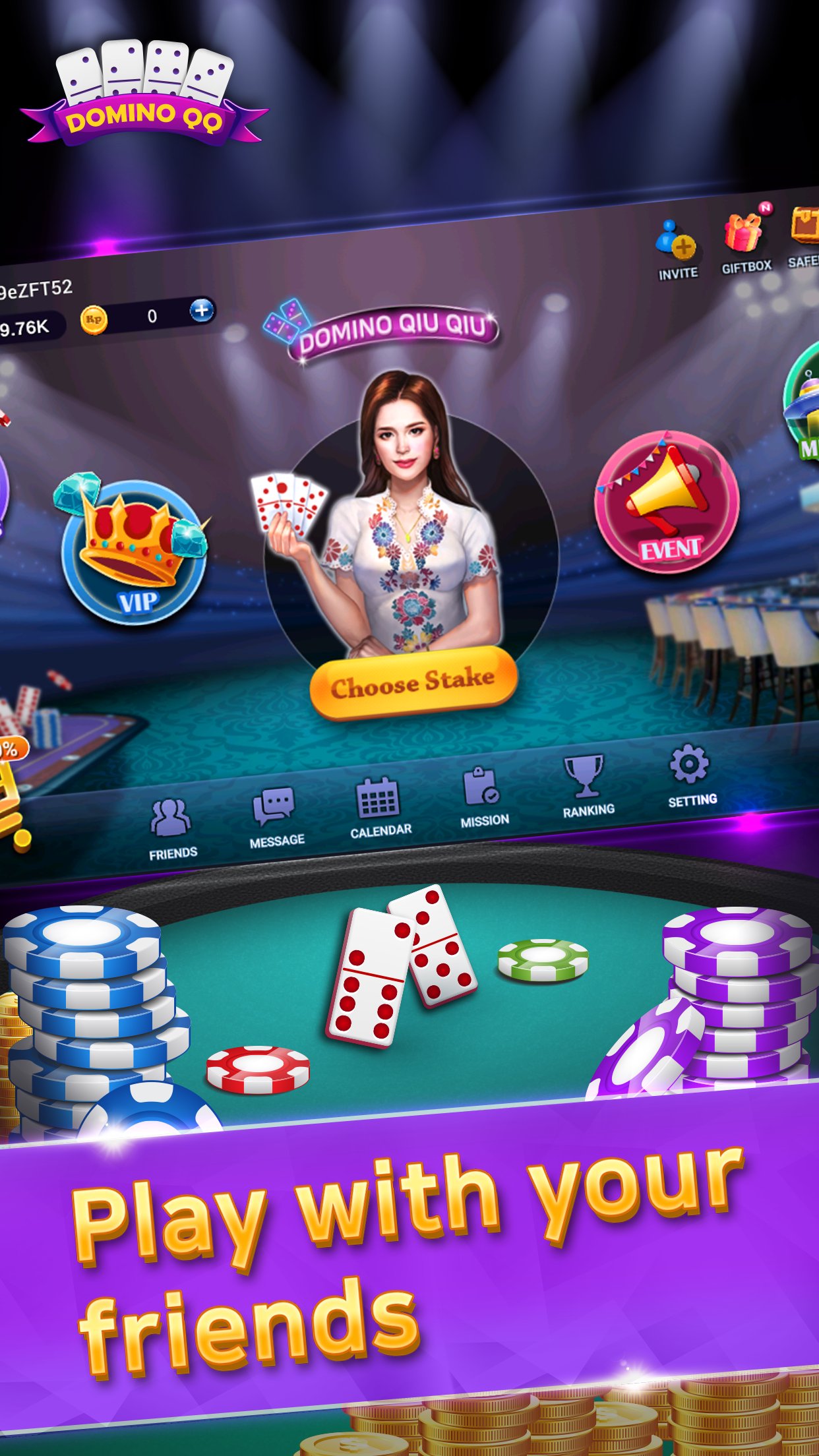 Domino QiuQiu Nesia-KiuKiu 99 Gaple QQ Game Online