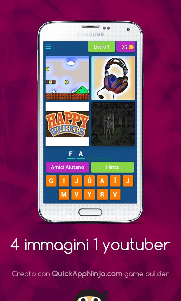 Yt Quiz 4 immagini 1 youtuber