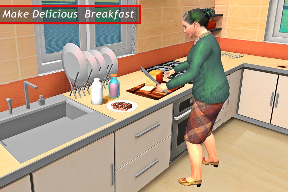Virtual Granny Happy Family Grandma Life Simulator
